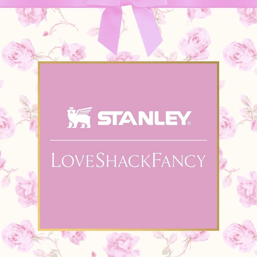 Stanley&LoveFancyShack collaboration.   Pattern: Ribbon Rosa
Limited edition
